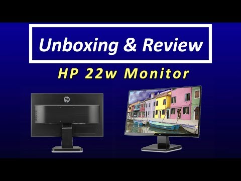 Unboxing and Review of HP 22w 21.5-inch LED Monitor (Black Onyx)