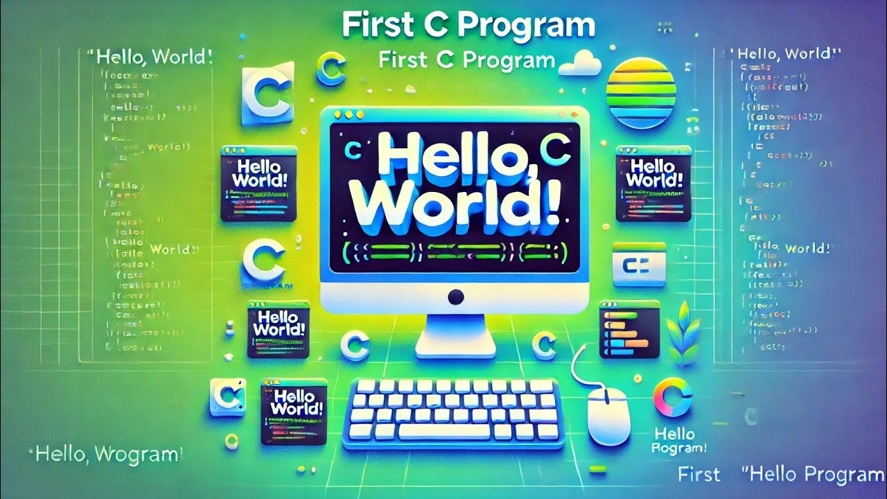 First Program in C #C - YouTube