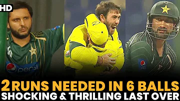 Pakistan Need 2 Runs in 6 Ball | Most Shocking & Thrilling Last Over | PAK vs Australia | PCB|M1C2