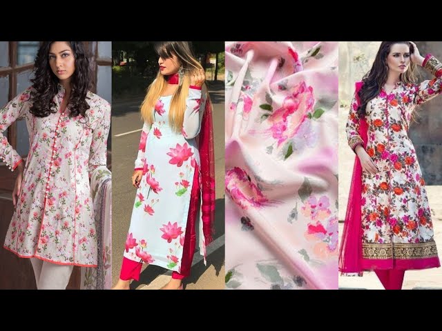 Flower Printed Kurti | Floral Suit Design | Latest Fashion Design | ❤💕 -  YouTube