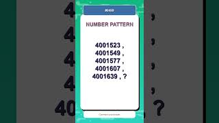 Number Pattern Challenge #0499 | Find the Missing Number Fast