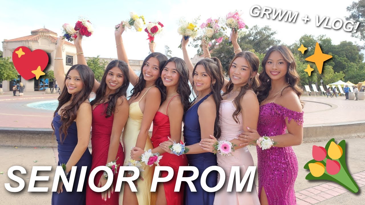 SENIOR PROM VLOG | grwm, pictures, dance! - YouTube