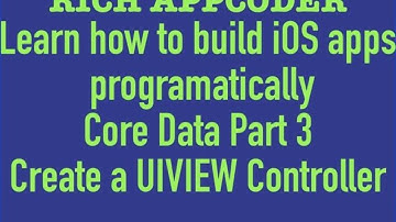 Swift basics: Core Data part 3