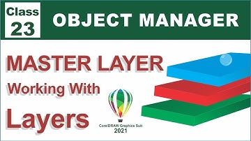 Object Manager  in Coreldraw 2021 | CorelDRAW Mein Master Layer Ka Sahi Istemaal | Class-23