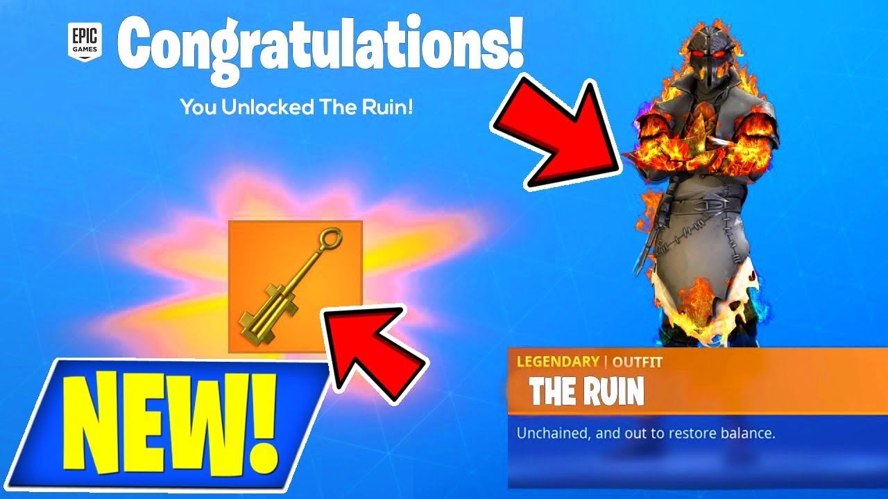 NEW! UNLOCKING RUIN SKIN! + NEW! RUIN EVENT SKIN KEY LOCATION! (FORTNITE BR)