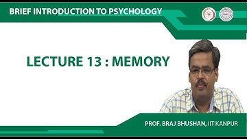 Lecture 13 : Memory