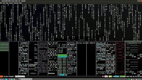 Movie visual Hacking scene in kali linux terminal