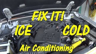 FREE FIX - How to Diagnose and Adjust an A/C Compressor Clutch in Car Truck - Blows Cold Then Warm