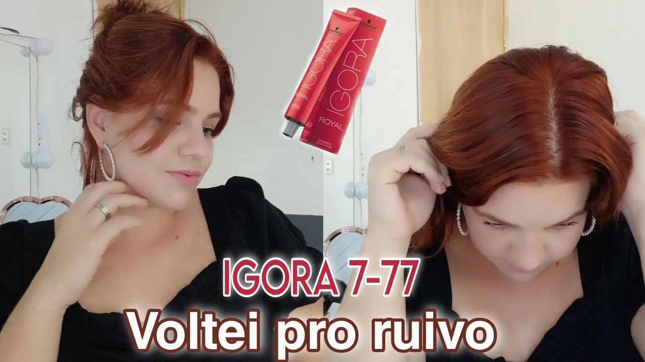 IGORA 8.77 - Mudando o tom do Ruivo🧡 