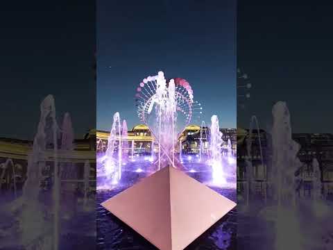 نافورة كتارا قطر اجواء اوربية رائعة اندماج إبداعي من الماء والضوء