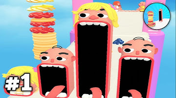 PANCAKE RUN GAME ALL LEVELS GAMEPLAY ANDROID, IOS PART 1