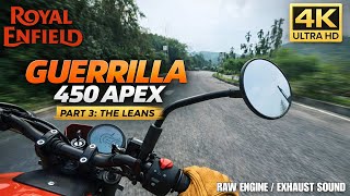 The New 2026 Guerrilla 450 Apex on Leans | Royal Enfield | Raw Exhaust Sound [4K]