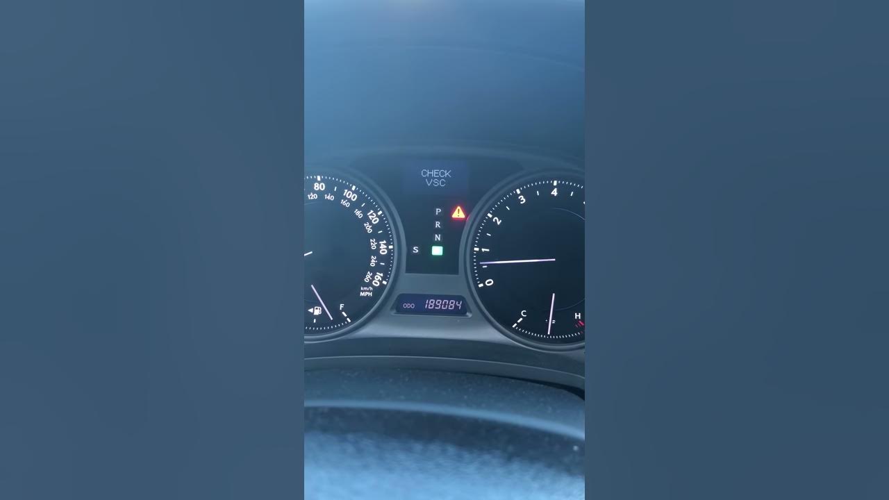 Lexus IS250 check Vsc light and engine - YouTube