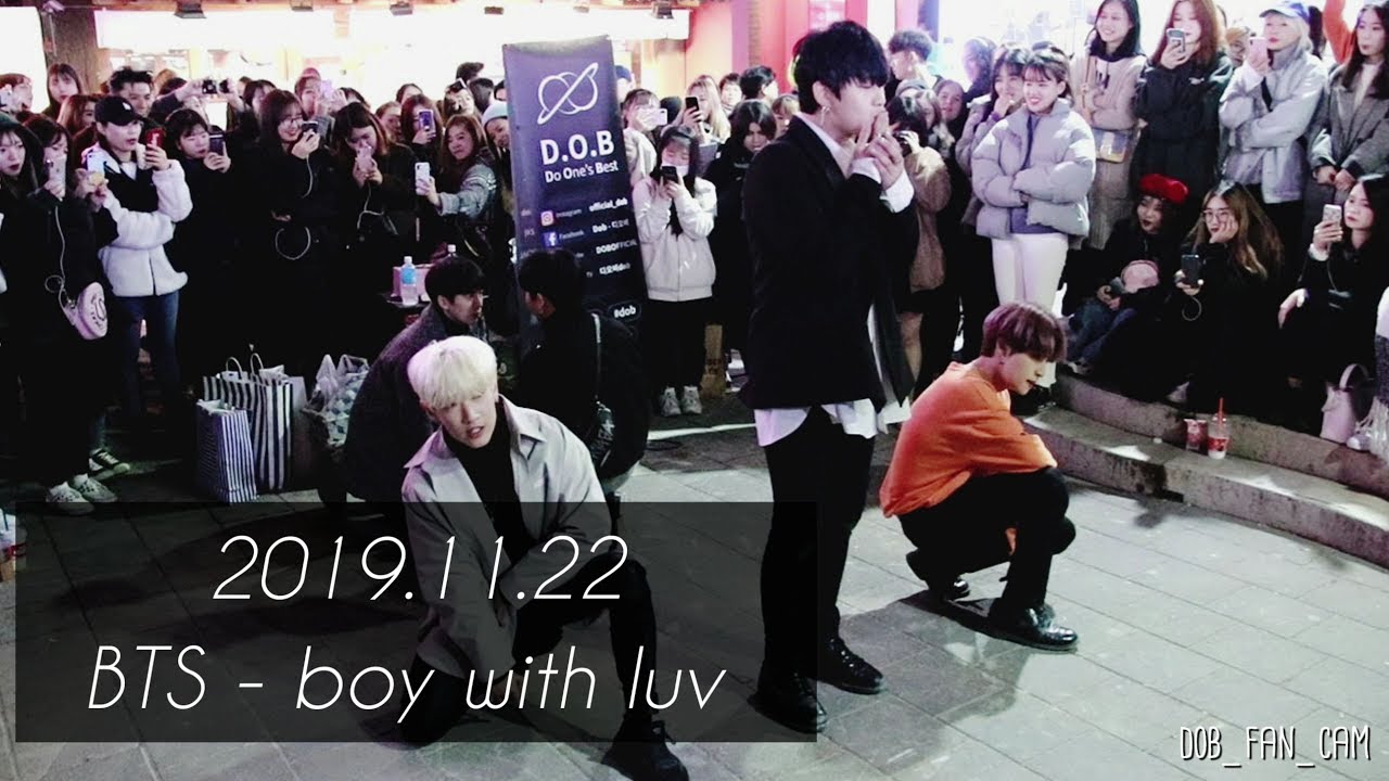 [DOB_디오비] 191122 홍대공연 2차 / BTS 방탄소년단 - 작은것들을 위한 시 boy with luv