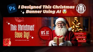 Create Christmas Banner Using Leonardo AI & Photoshop | Festive Design Tutorial screenshot 4