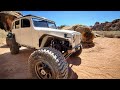 Cummins r2.8 Diesel Swapped Willys SHAKE Down Run! Easter Jeep Safari, Moab Rim