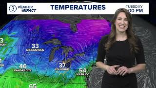 Cleveland weather forecast: A Blustery & cold Tuesday