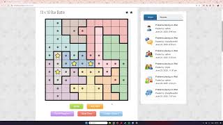 Day 132 of 10x10 Star Battle Puzzles screenshot 5
