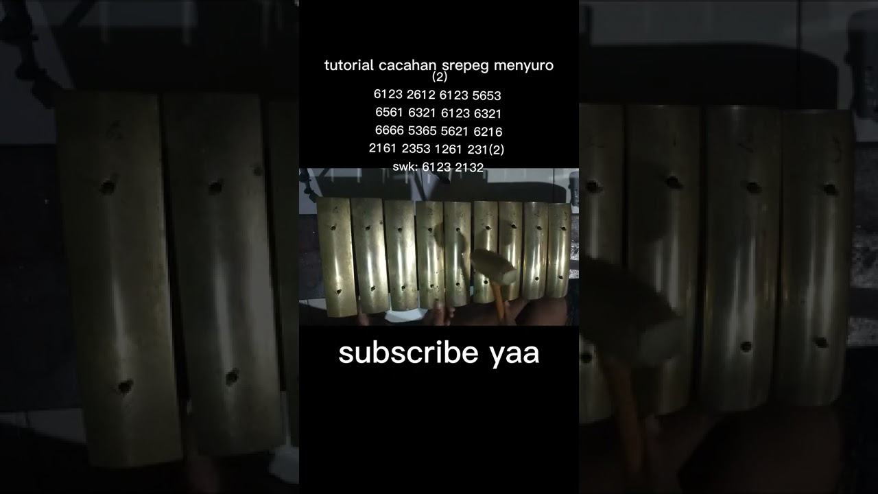 Tutorial Cacahan saron srepeg manyuro yang sangat mudah di hafalkan!!!!!