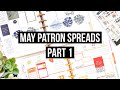 Plan With Me | May 2021 Patron Spreads | Amy and Erica | Classic Happy Planner | Rock This Day