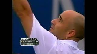 Agassi vs Federer - FINALE MASTERS 2003 - Part.I