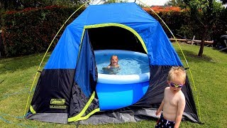 Swimming Pool inside a Tent (Outdoor Indoor Pool)