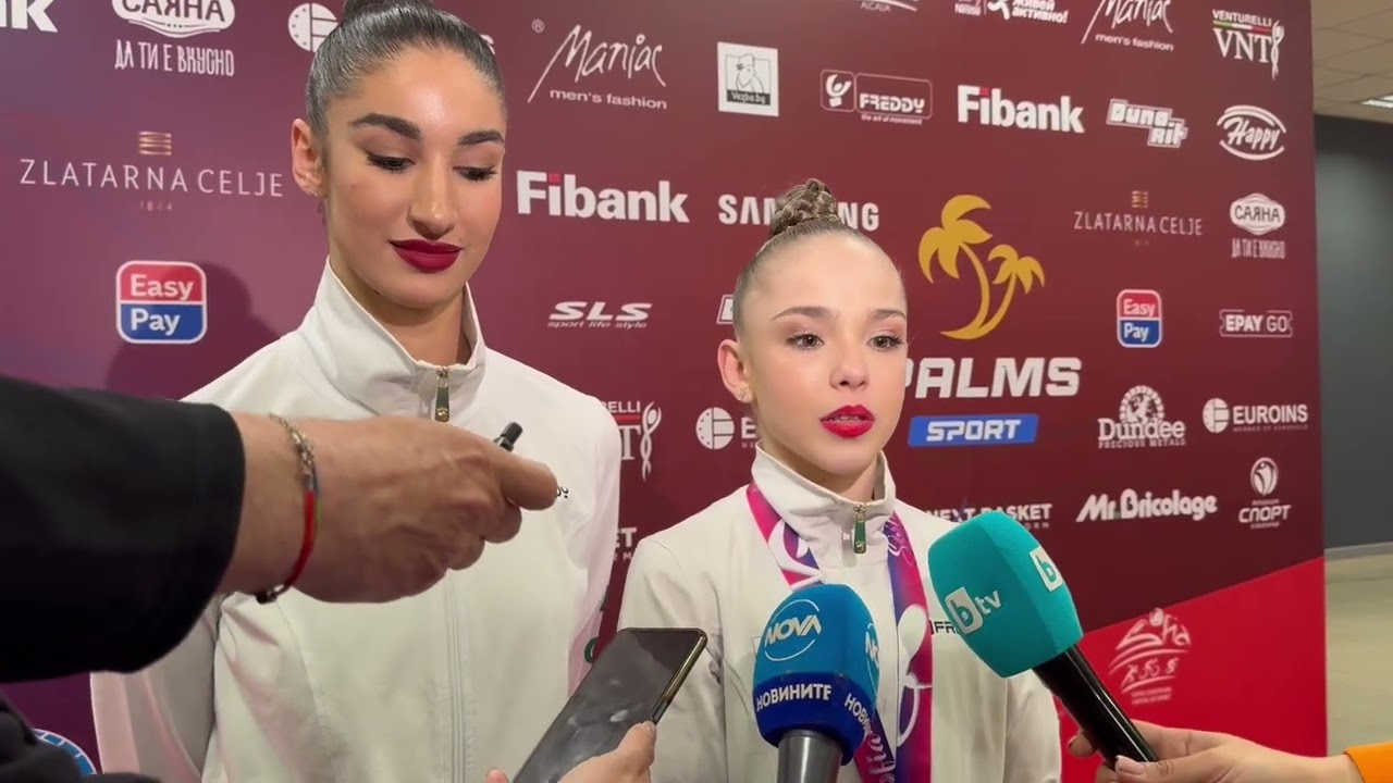 Отзиви  на Стилиана Николова и Ева Брезалиева след многобоя на СК София по художествена гимнастика