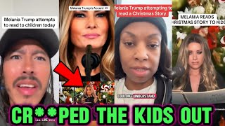 Americans hilarious reactions 2 Kids ignoring Melania reading Xmas story book to them, she needs 2go