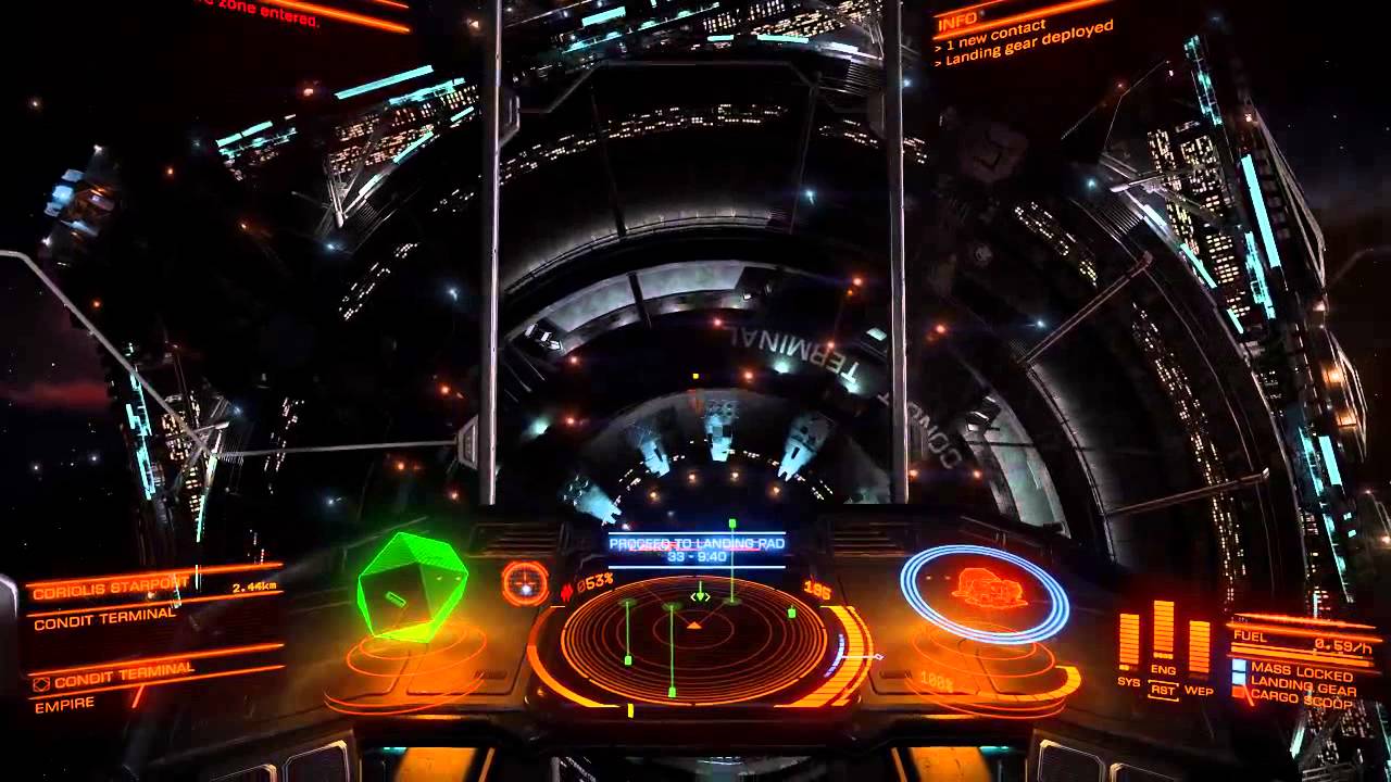 Elite Dangerous: Planet Gravity brake and ultrafast landing with a Lakon 7