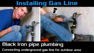 How to Connect Underground Natural Gas line for BBQ or Fire Pit to House