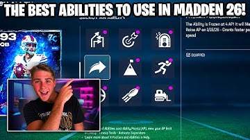 THE BEST ABILITIES AND X - FACTORS TO USE ON YOUR TEAM TODAY IN MADDEN 26! (ZERO CHILL UPDATE!)