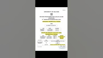 exam ar date change hoya galo # kalyani university # bengali honours