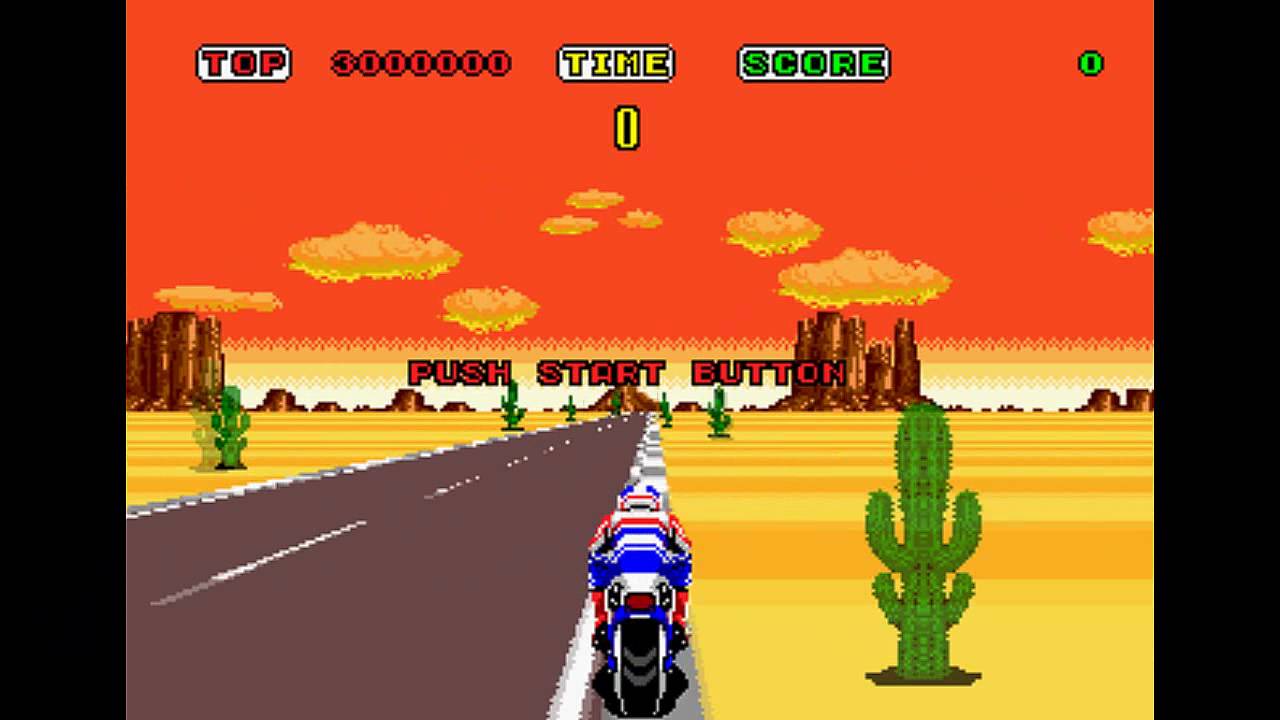 Super Hang On Pour SEGA MEGADRIVE – Jeu De Course Moto Vintage