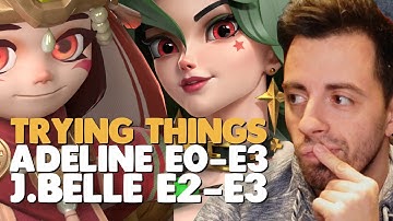 Trying E0-E3 Adeline E2-E3 Jingle Belle in Infinite Magicraid