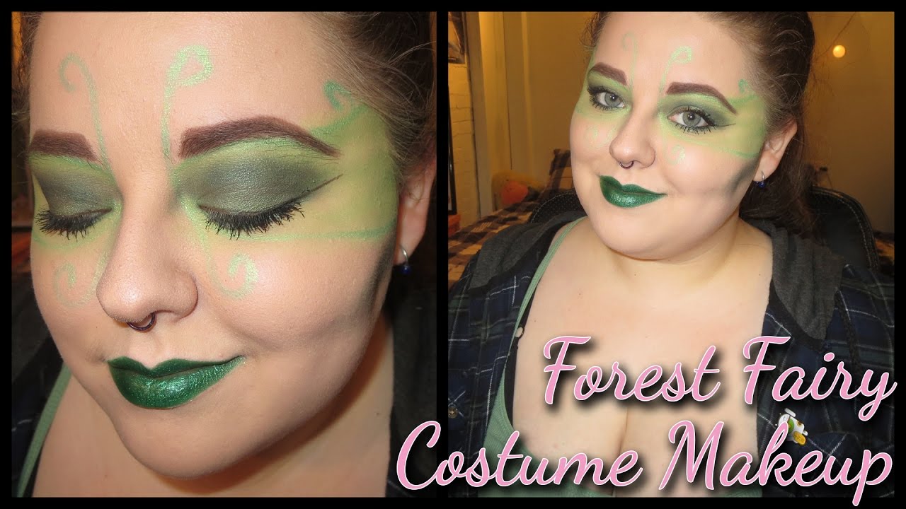 Tutorial || Forest Fairy Halloween Costume Makeup - YouTube