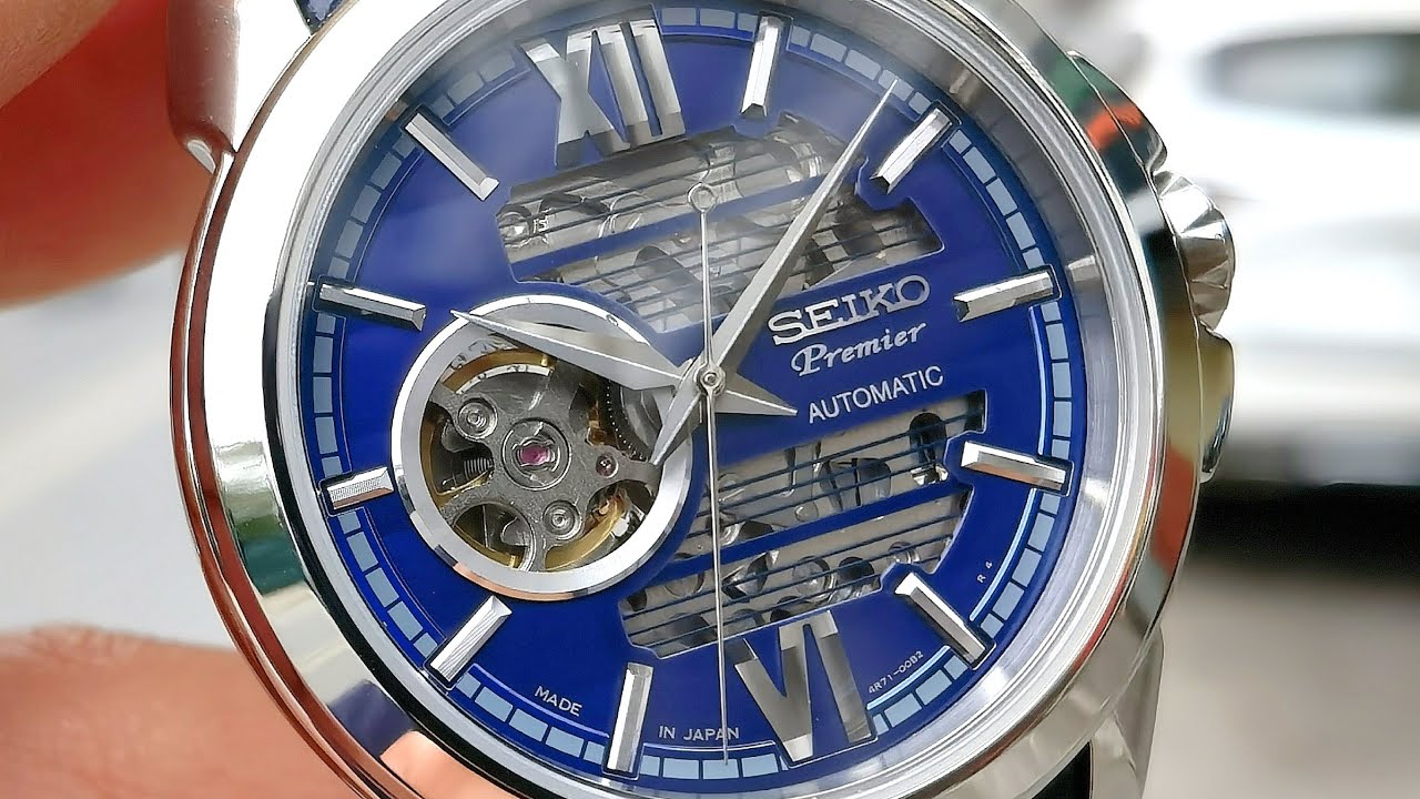 Đồng Hồ Độc Đáo] Seiko Premier Skeleton Blue SSA399J1 | ICS Authentic -  YouTube