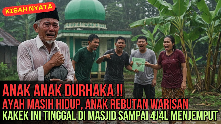 Anak-Anak Durhaka Berebut Warisan, Demi Harta Orang Tua Ditelantarkan