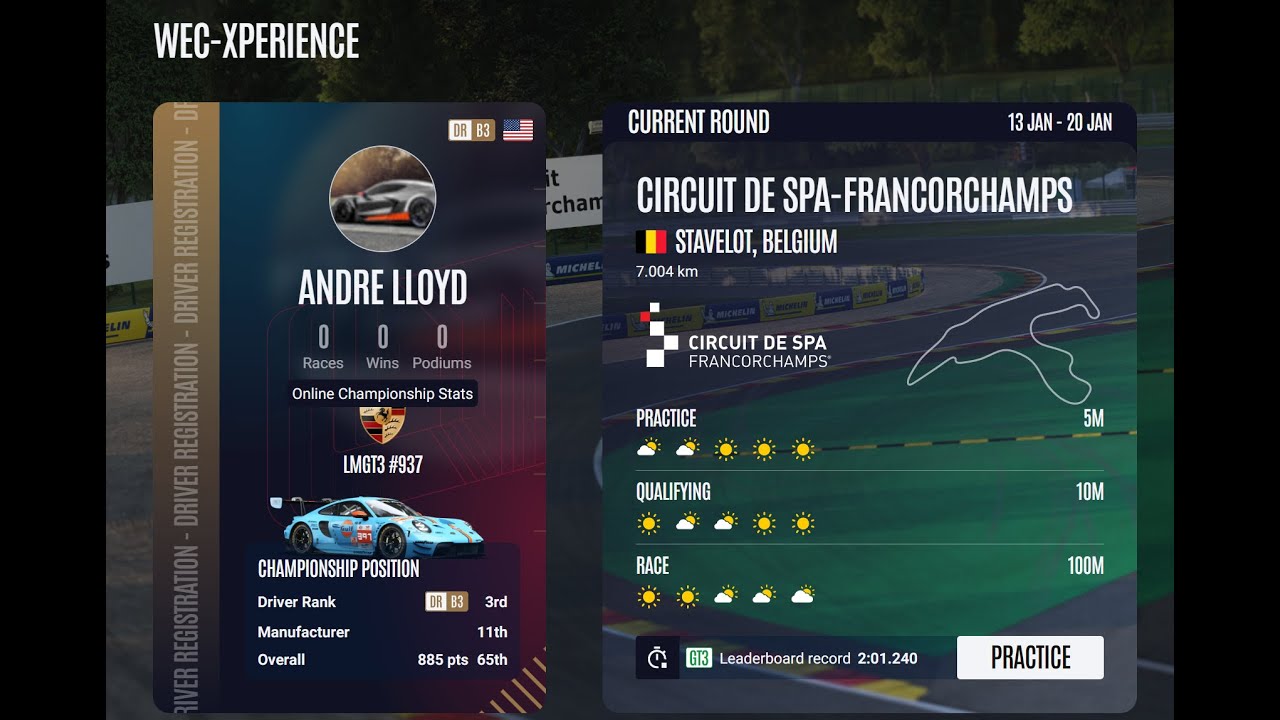 Le Mans Ultimate WEC-XPERIENCE at Circuit De SPA-FRANCORCHAMPS