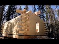 Building An Alaskan Log Cabin - Week 4 (The Summer Beam)