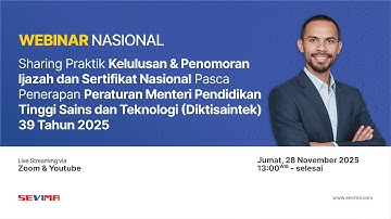 🔴LIVE - Sharing Praktik Kelulusan & Penomoran Ijazah Nasional Pasca Permen Diktisaintek 39/2025
