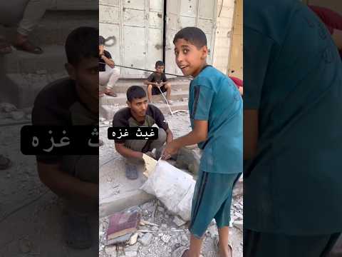 بدلا من ان يكون مكانهم بالمدرسه الان اصبحو يتجولون بالشارع ليلمو الخشب  غزه