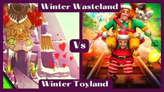 Watch This Epic Gameplay Battle Between Winter Wasteland and Winter Toyland||Temple Run 2