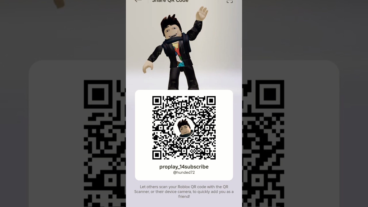 Roblox Qr Code Proplay 14 Proplayer 16 Shorts Viral Subscribe 