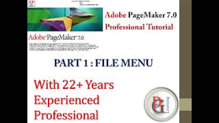 Adobe PageMaker (Tutorial 1) || BEGINNERS TO ADVANCE LEVEL Adobe PageMaker (Tutorial 1) || BEGINNERS TO ADVANCE LEVEL