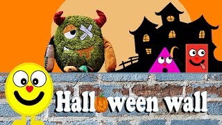 The shapes. Vivashapes Halloween wall video for kids.