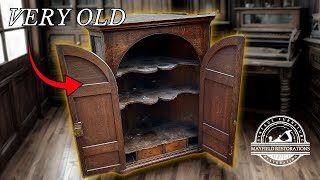 Restauration d'un meuble en chêne vieux de 200 ans pour lui redonner son lustre d'antan