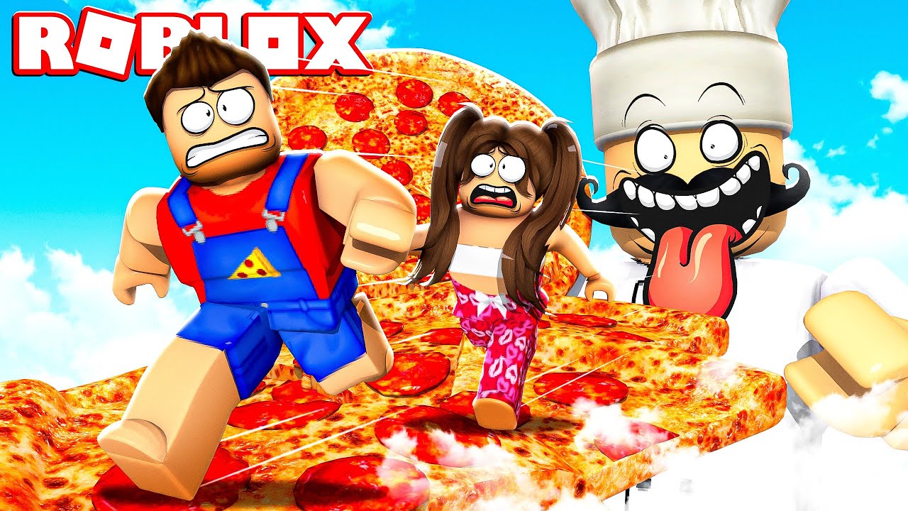 SCAPPIAMO DALLA PIZZERIA CATTIVA DI ROBLOX!!