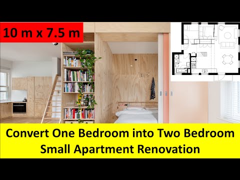 convert one bedroom into two bedroom small apartment renovation