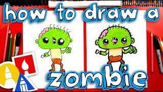 how to draw a funny zombie