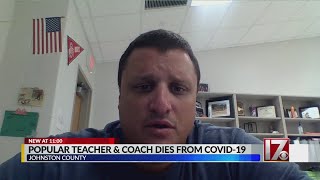 Wife of Johnston County teacher, coach who died from complications of COVID-19 says she's appreciati